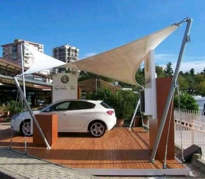 toldo tensionado en cochera